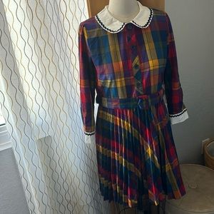 Rainbow Plaid ModCloth dress